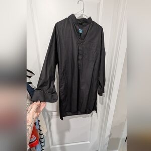 Black Button-Up Mini Dress